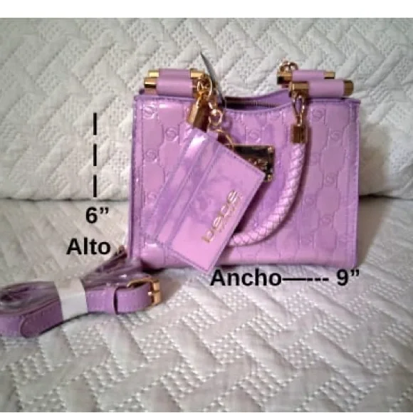 Bebe au Lait Lilac Mini Bag with Gold Details - Picture 2 of 3